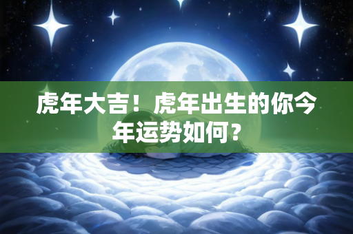 虎年大吉！虎年出生的你今年运势如何？