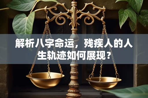 解析八字命运，残疾人的人生轨迹如何展现？