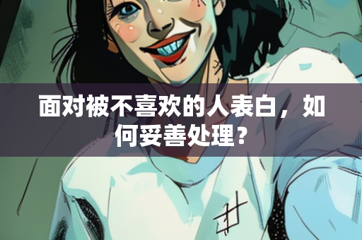 面对被不喜欢的人表白，如何妥善处理？