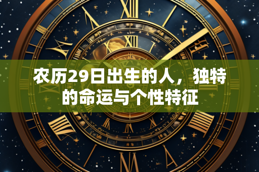 农历29日出生的人，独特的命运与个性特征