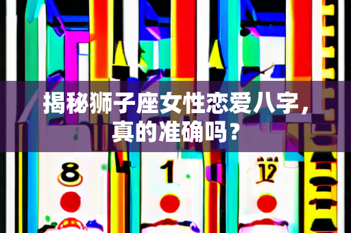 狮子座女性恋爱八字