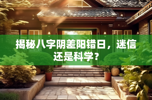 揭秘八字阴差阳错日，迷信还是科学？