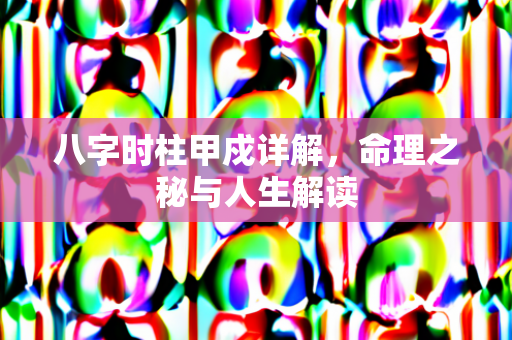 八字时柱甲戍详解，命理之秘与人生解读