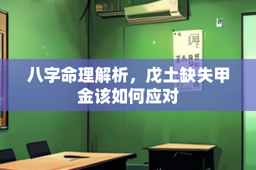 八字命理解析，戊土缺失甲金该如何应对