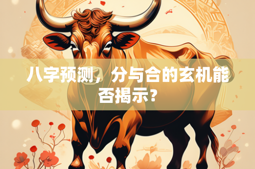 八字预测，分与合的玄机能否揭示？