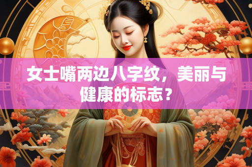 女士嘴两边八字纹，美丽与健康的标志？