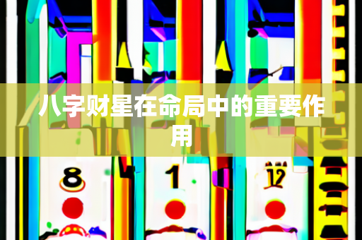 八字财星在命局中的重要作用