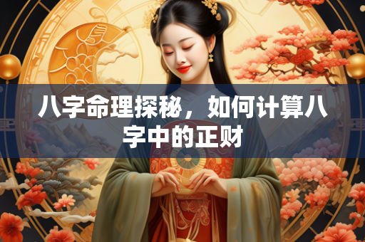 八字命理探秘，如何计算八字中的正财