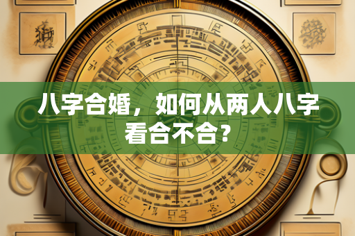 八字合婚，如何从两人八字看合不合？