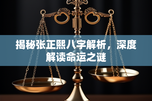 揭秘张正熙八字解析，深度解读命运之谜