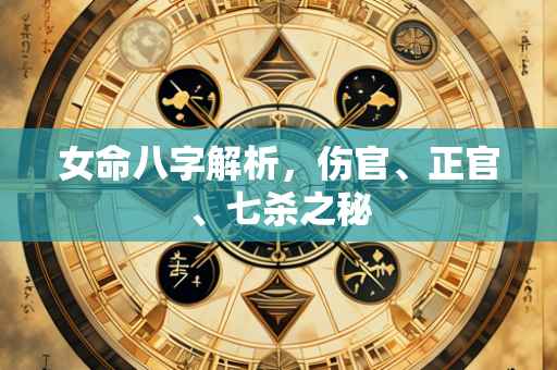 女命八字解析，伤官、正官、七杀之秘