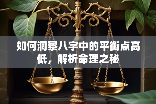 如何洞察八字中的平衡点高低，解析命理之秘