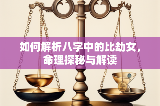 如何解析八字中的比劫女，命理探秘与解读