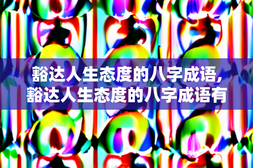 豁达人生态度的八字成语,豁达人生态度的八字成语有哪些