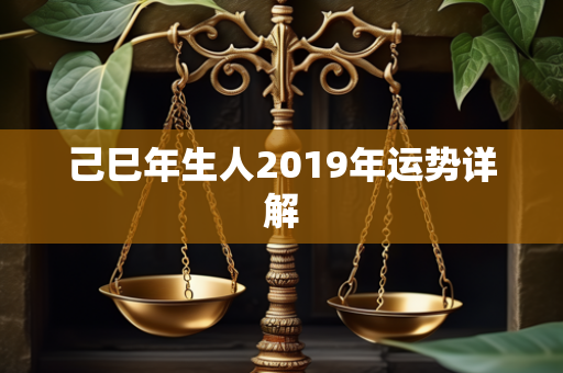 己巳年生人2019年运势详解