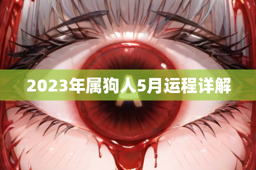 2023年属狗人5月运程详解