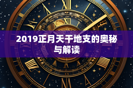 2019正月天干地支的奥秘与解读