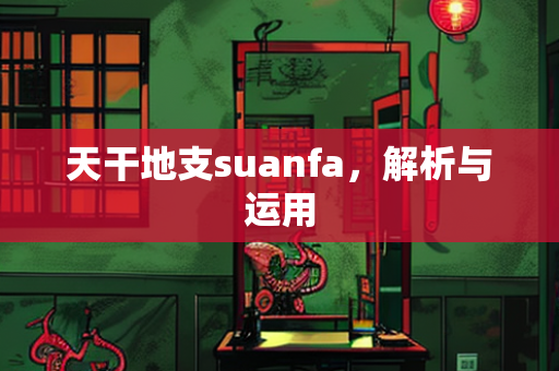 天干地支suanfa，解析与运用