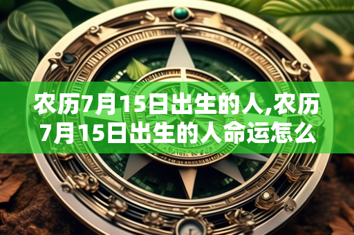 农历7月15日出生的人,农历7月15日出生的人命运怎么样