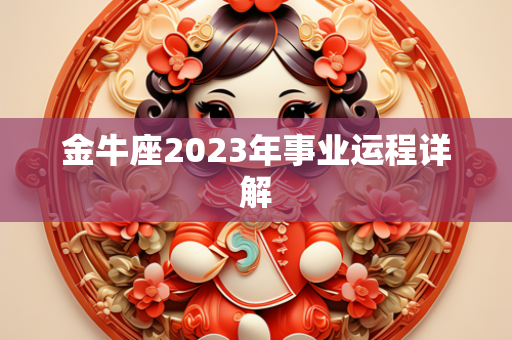 金牛座2023年事业运程详解