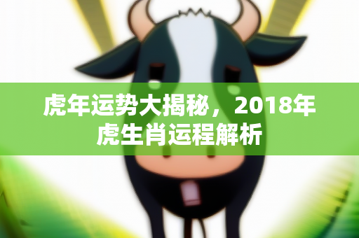 虎年运势大揭秘，2018年虎生肖运程解析