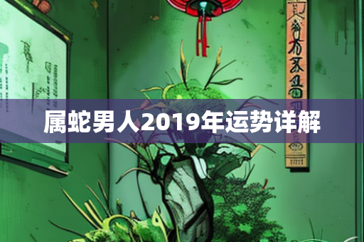 属蛇男人2019年运势详解