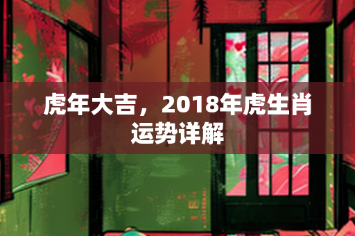 虎年大吉，2018年虎生肖运势详解