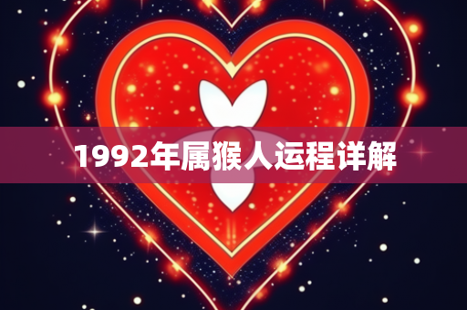 1992年属猴人运程详解