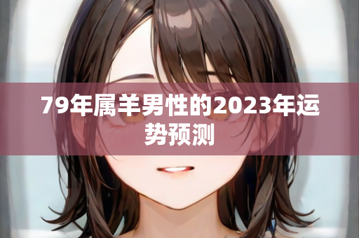 79年属羊男性的2023年运势预测