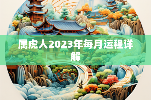 属虎人2023年每月运程详解