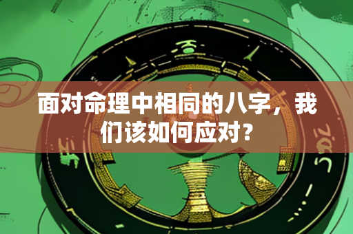 面对命理中相同的八字，我们该如何应对？