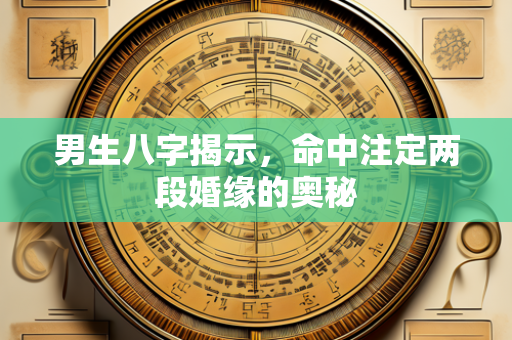 男生八字揭示，命中注定两段婚缘的奥秘