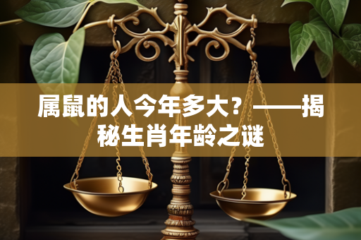 属鼠的人今年多大？——揭秘生肖年龄之谜