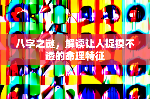 八字之谜，解读让人捉摸不透的命理特征