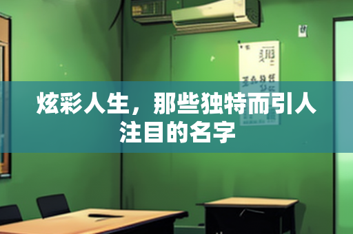 炫彩人生，那些独特而引人注目的名字