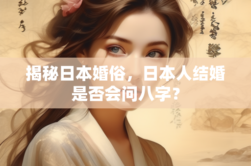 揭秘日本婚俗，日本人结婚是否会问八字？