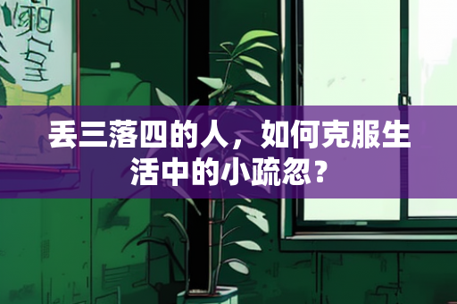 丢三落四的人，如何克服生活中的小疏忽？