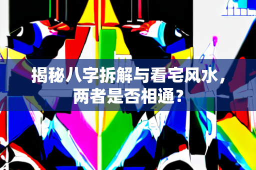 揭秘八字拆解与看宅风水，两者是否相通？