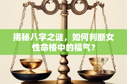 揭秘八字之谜，如何判断女性命格中的福气？