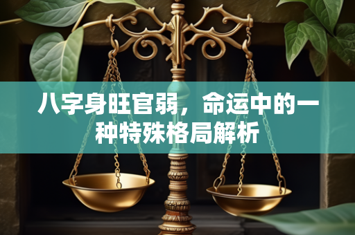 八字身旺官弱，命运中的一种特殊格局解析