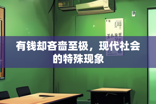 有钱却吝啬至极，现代社会的特殊现象