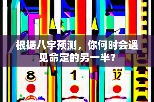 根据八字预测，你何时会遇见命定的另一半？